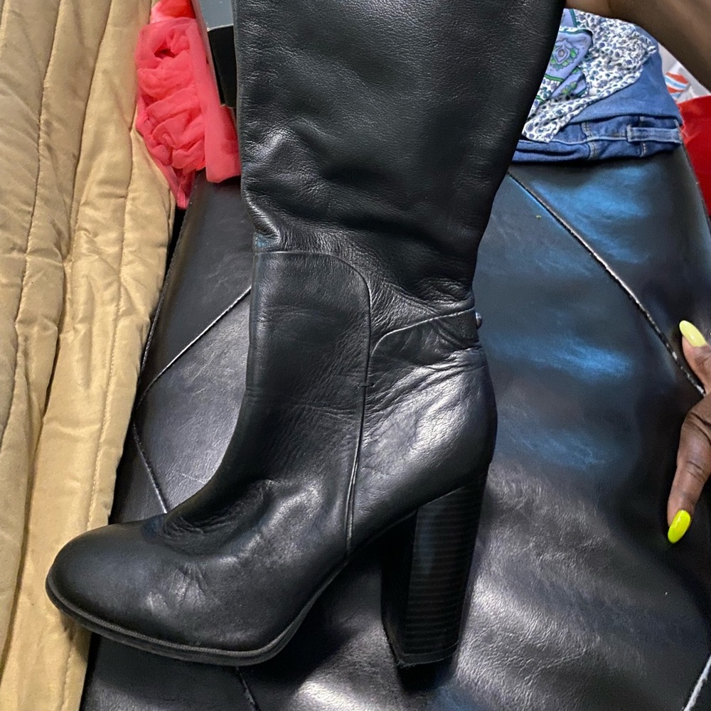 Leather boots